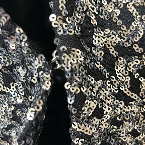 Zara Black and White Textured Blazer - Picture 6 of 8